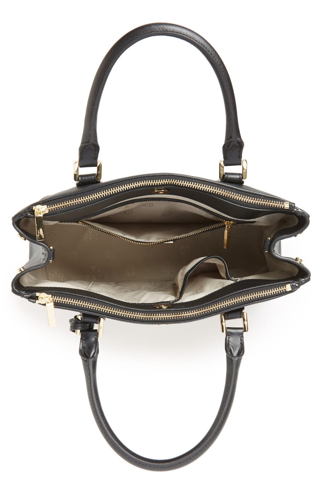 Tory Burch 'Robinson - Mini' Double Zip Tote, Alternate, color, 