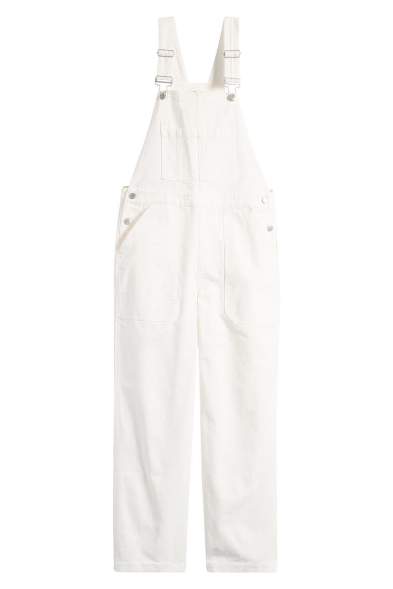 Lili Denim Overalls, Alternate, color, WHITE