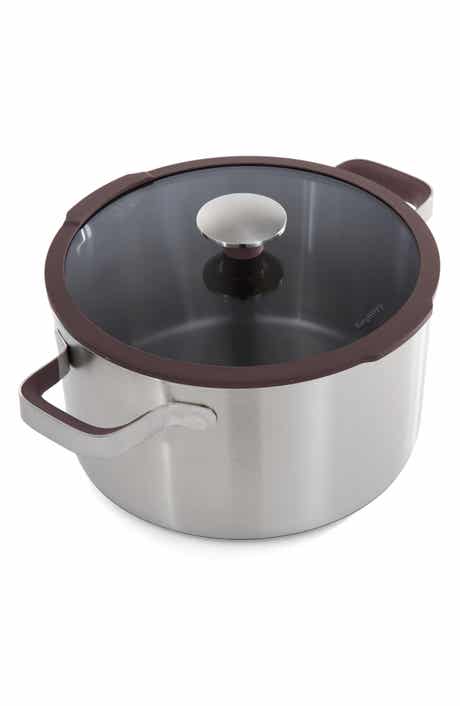 Elements Stainless Steel Saucepan with Glass Lid
