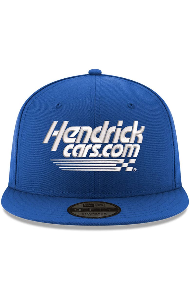New Era Men's New Era Royal Kyle Larson Hendrickcars.com 9FIFTY Snapback Adjustable Hat, Alternate, color,