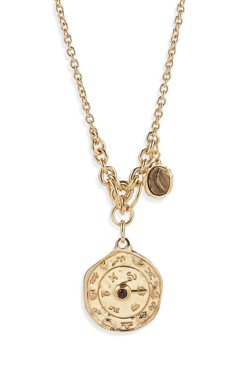 Chloé Zodiac Pendant Necklace, Main, color, 