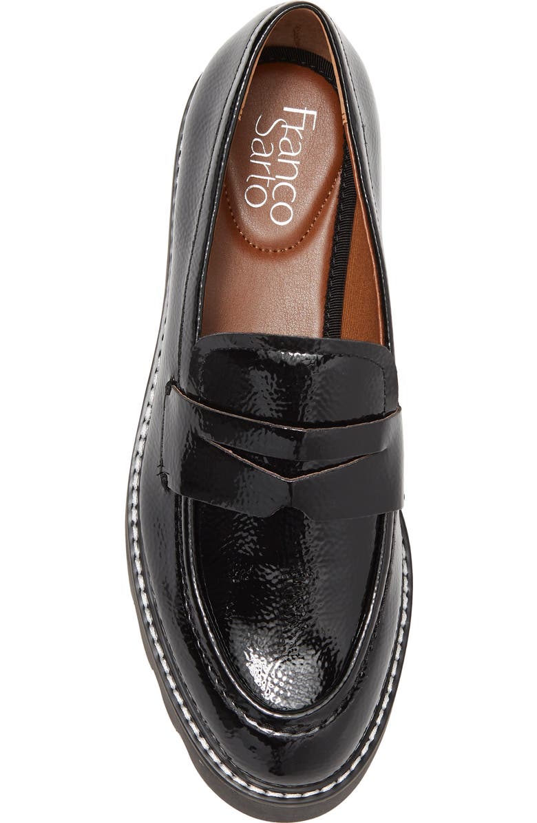 Franco Sarto Bazel Platform Lug Sole Loafer, Alternate, color, Black