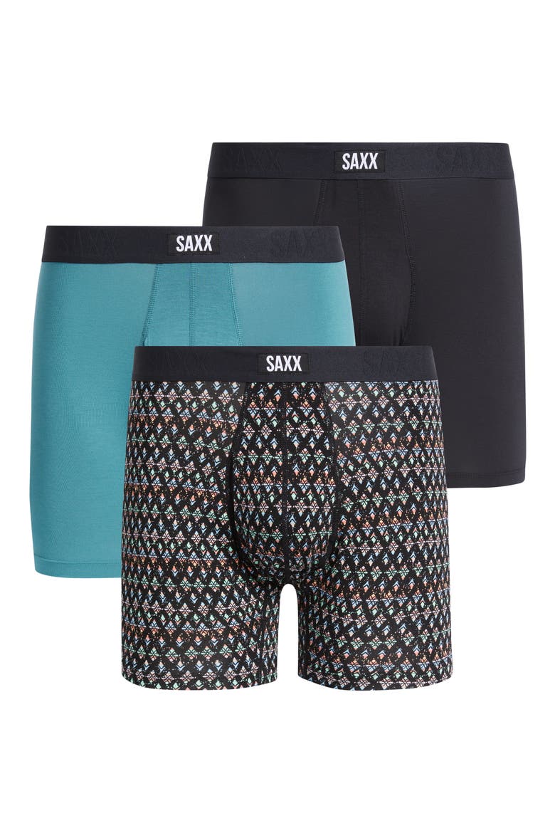 Assorted 3-Pack Vibe Xtra Super Soft Boxer Briefs, Main, color, DNKY ARGYL/ SEASCP/ BK