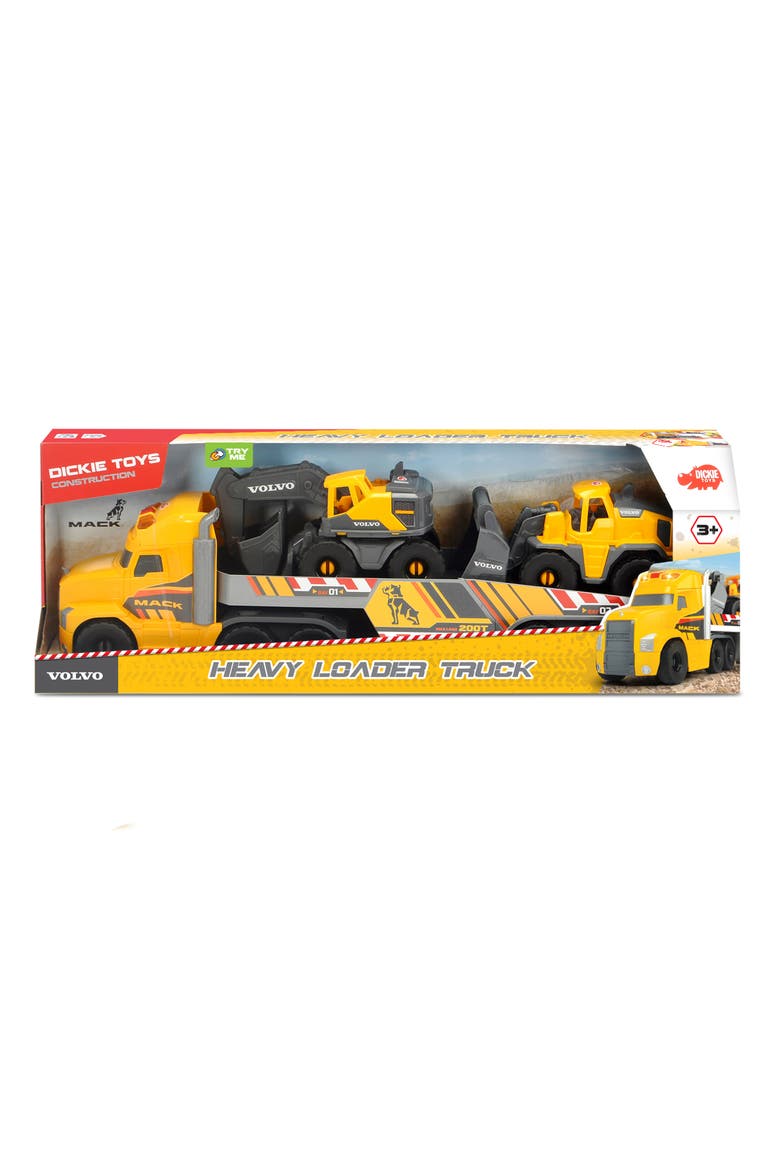 28 Inch Mack Truck With 2 Volvo Construction Trucks, Alternate, color, Multicolored