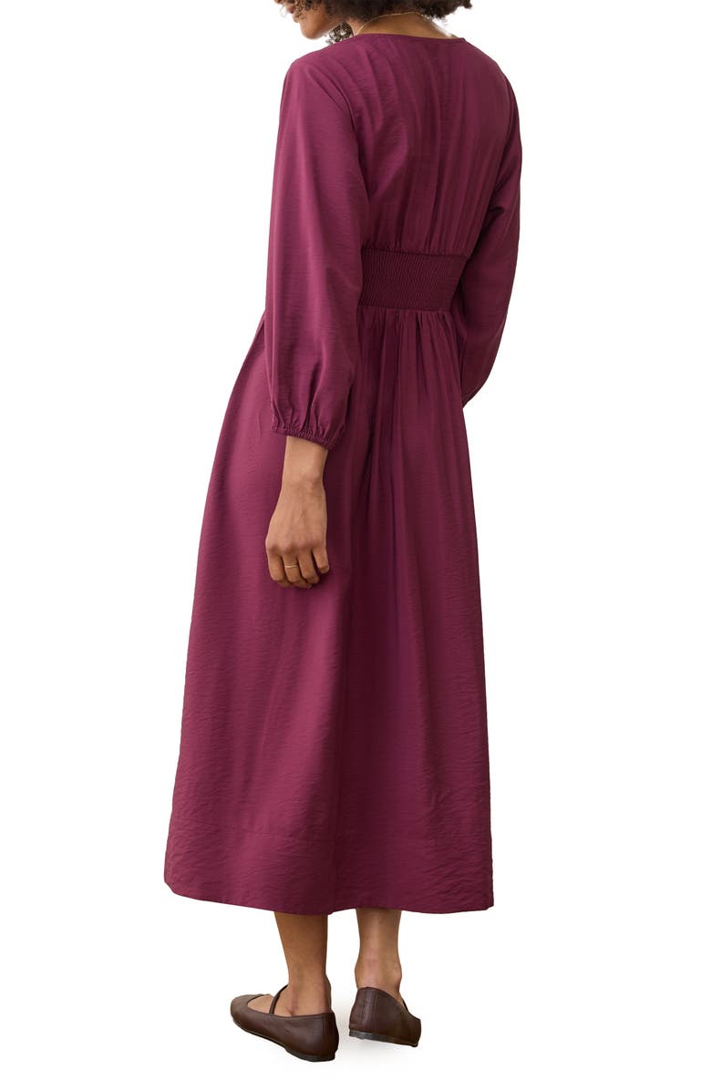 Marine Layer Daphne Long Sleeve Maxi Dress, Alternate, color, Fig
