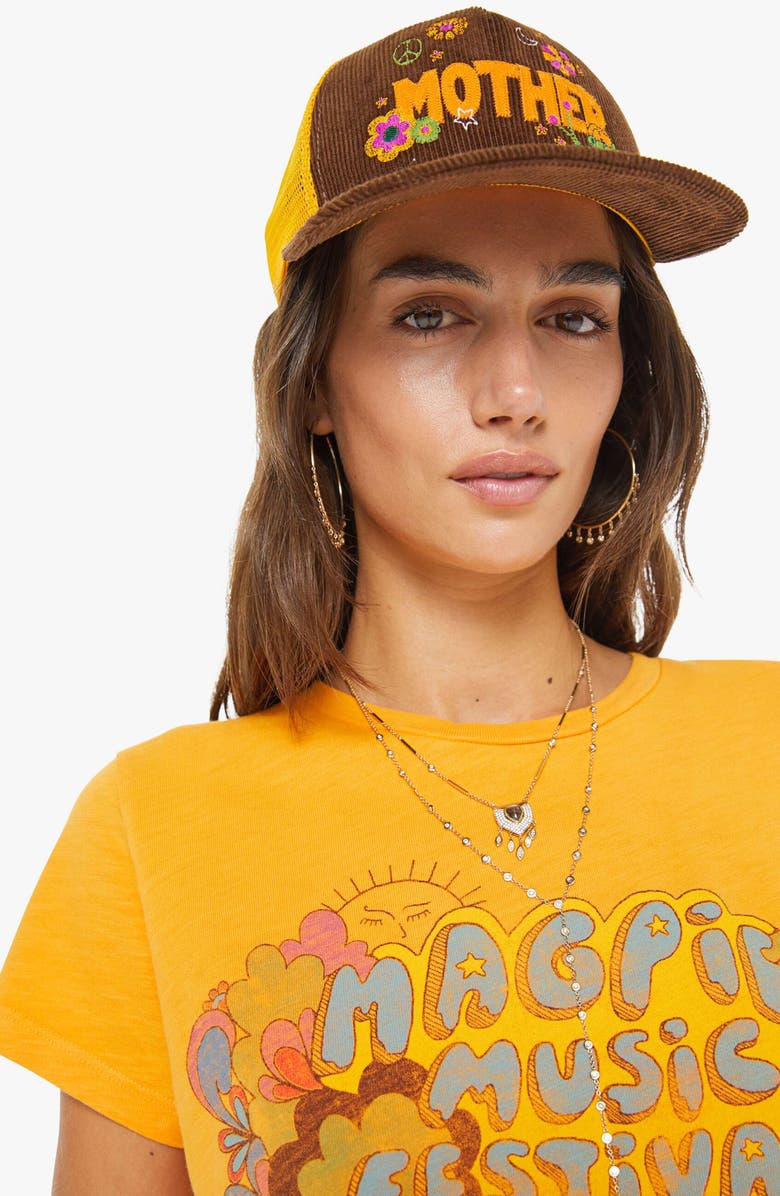 MOTHER The Sinful Embroidered T-Shirt, Alternate, color, Magpie Music