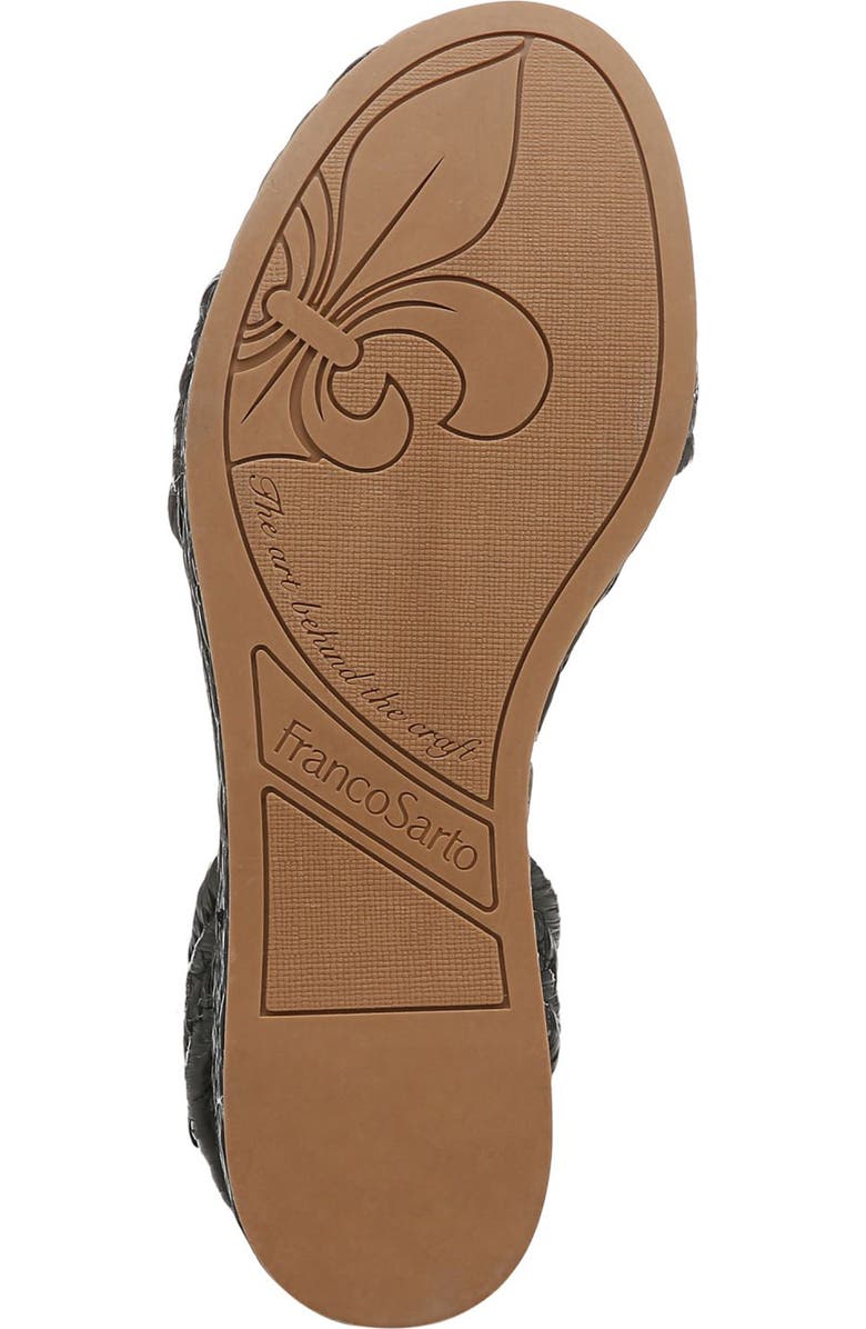 Franco Sarto Pina Ankle Strap Wedge Sandal, Alternate, color,