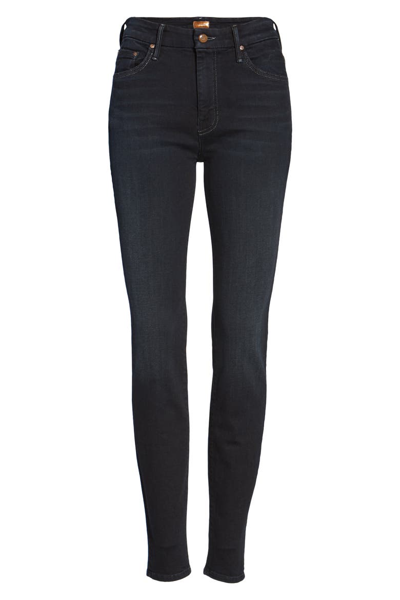 'The Looker' High Rise Skinny Jeans, Alternate, color, COFFEE TEA OR ME