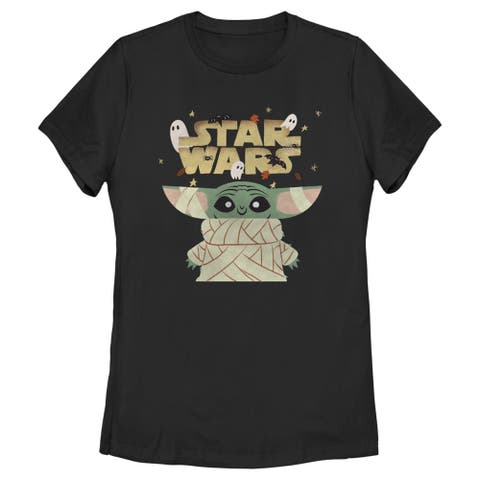 Women's Star Wars The Mandalorian Halloween Grogu Mummy  Graphic T-Shirt