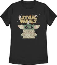 Star Wars: The Mandalorian Women's Star Wars The Mandalorian Halloween Grogu Mummy Graphic T-Shirt