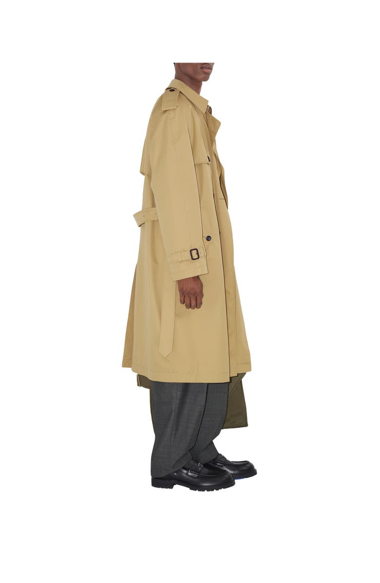 Burberry Mid-length Gabardine Trench Coat, Alternate, color, Hamper Beige
