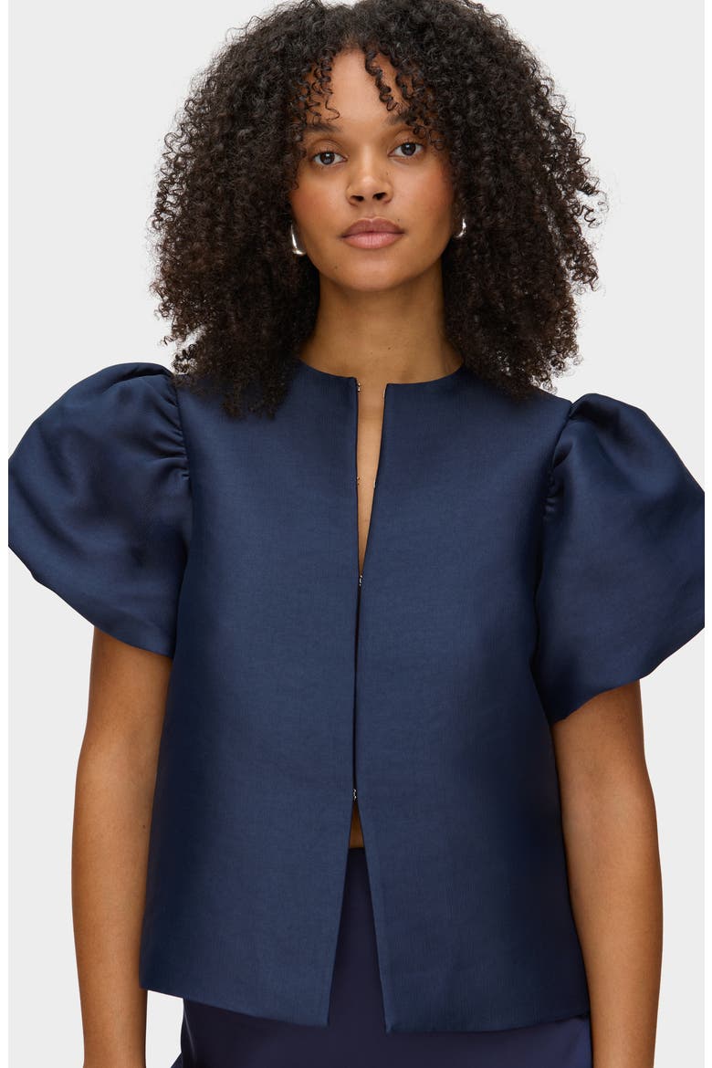 【yo BIOTOP】cupro gather puff blouse Jorja Puff Sleeve Top (Women) | Nordstrom