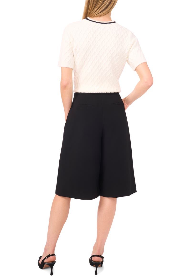 Pleated Culottes, Alternate, color, RICH BLACK 060