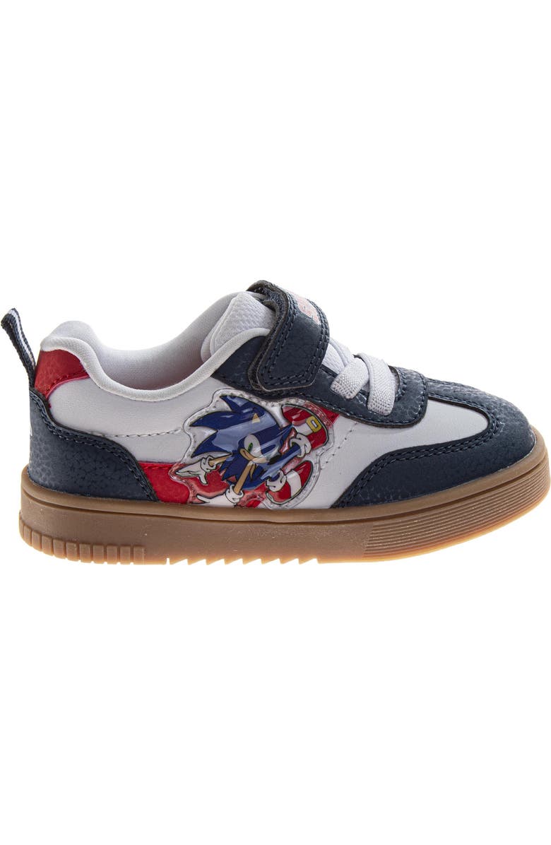 Sonic the Hedgehog Sneaker Little Kid Toddler, Alternate, color, Navy White