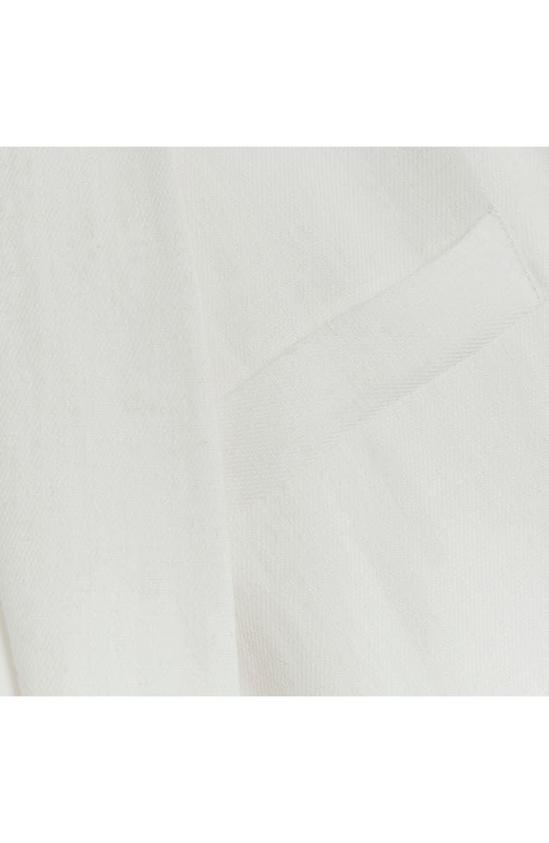 River Island Roll Cuff Linen Blend Blazer, Alternate, color, 