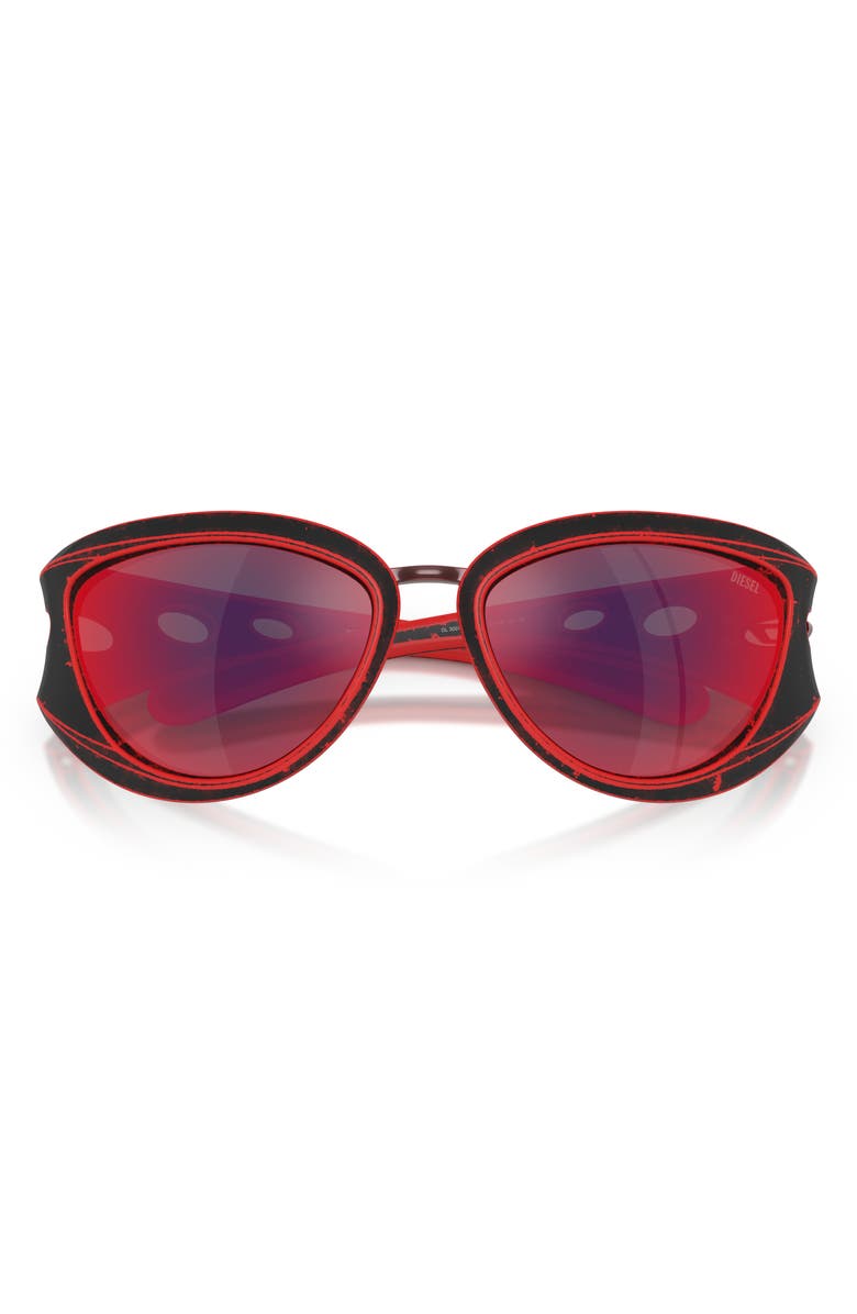 DIESEL<sup>®</sup> 61mm Cat Eye Sunglasses, Main, color, 
