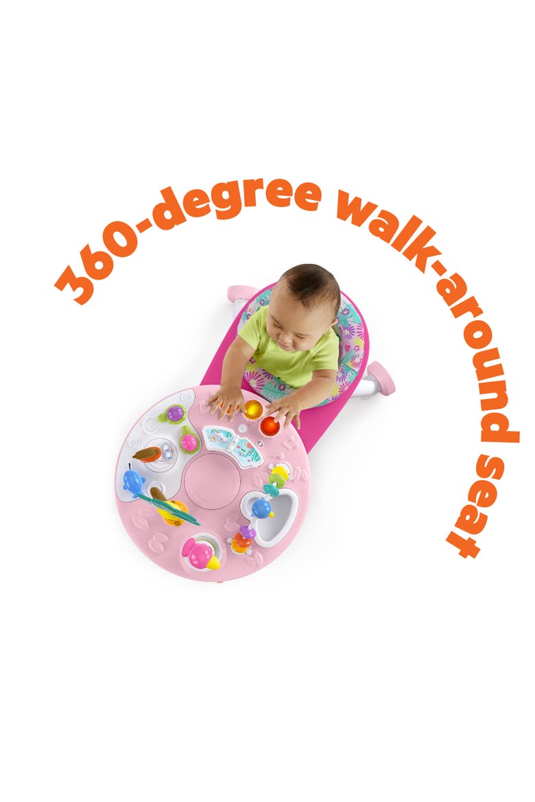Around We Go 2-in-1 Walk-Around Activity Center & Table, Alternate, color, Pink