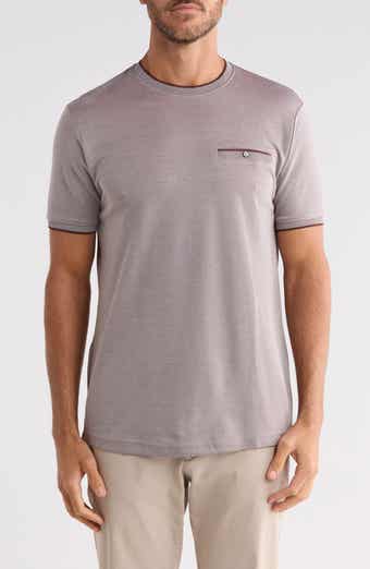 Tipped Textured Crewneck T-shirt