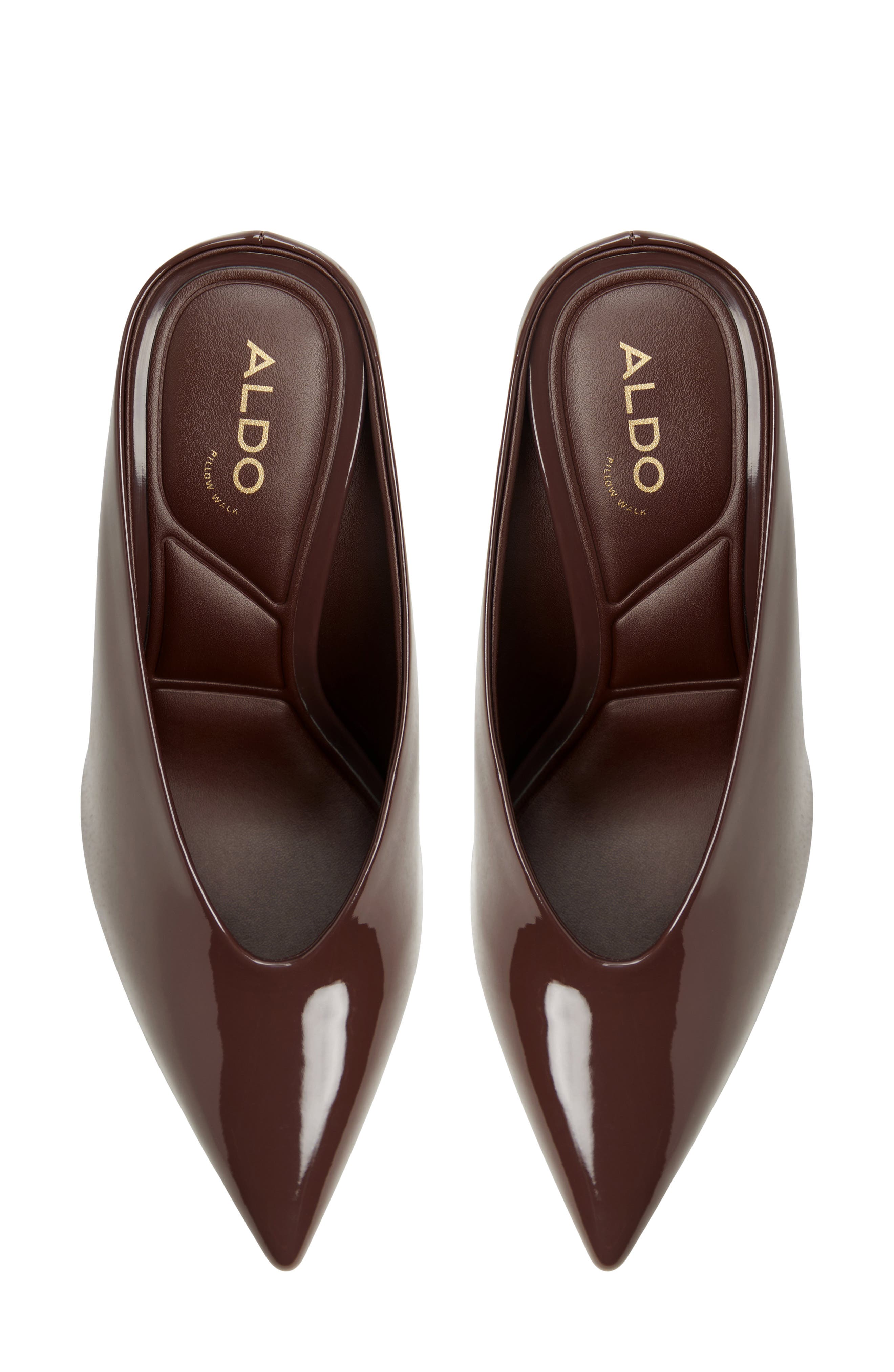 Teala Pointed Toe Wedge Mule, Alternate, color, DARK BROWN