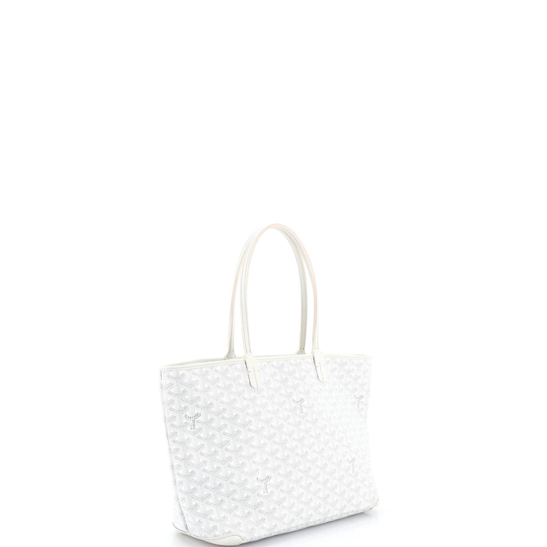 Pre-Owned Goyard Artois Tote Coated Canvas PM, Alternate, color, White