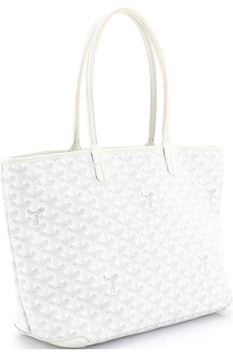 Pre-Owned Goyard Artois Tote Coated Canvas PM, Alternate, color, White