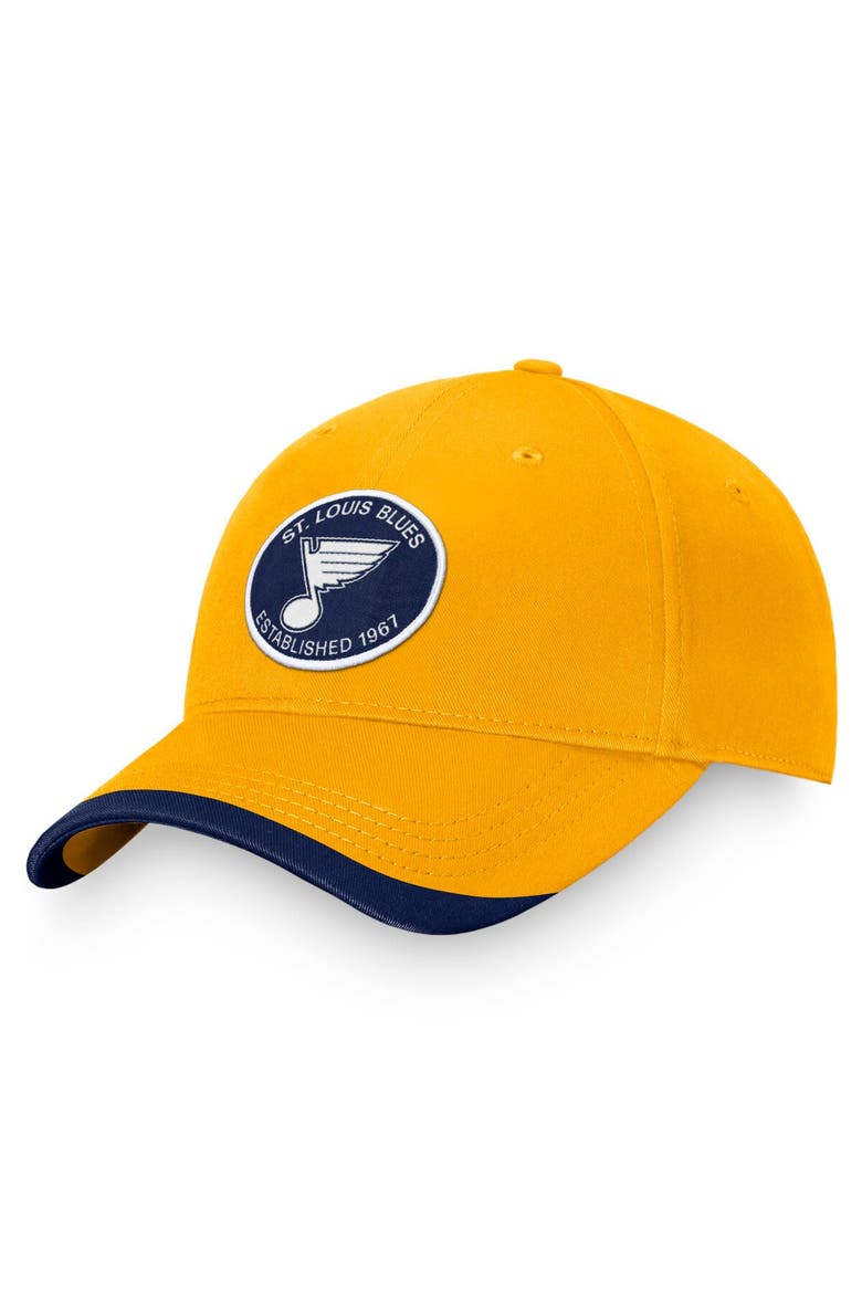 Men's Fanatics Branded Gold St. Louis Blues Fundamental Adjustable Hat, Main, color, Gold