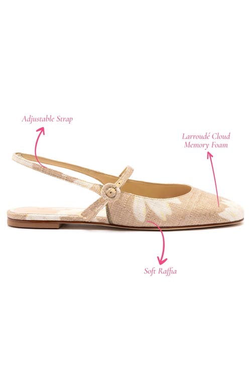 Larroude Georgina Ballet Flat In Beige