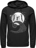 The Nightmare Before Christmas Men's The Nightmare Before Christmas Halloween Jack Skellington Sally Meant to Be Pull Over Hoodie