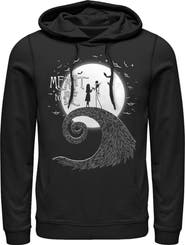 The Nightmare Before Christmas Men's The Nightmare Before Christmas Halloween Jack Skellington Sally Meant to Be Pull Over Hoodie