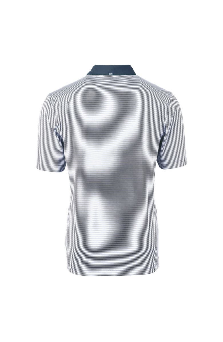 Cutter & Buck Men's Cutter & Buck Navy Louisville Bats Big & Tall Virtue Eco Pique Micro Stripe Recycled Polo, Alternate, color, 