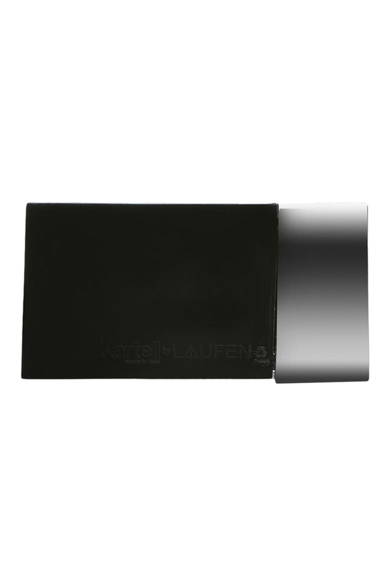 Short Acrylic Towel Rack, Alternate, color, GLOSSY BLACK