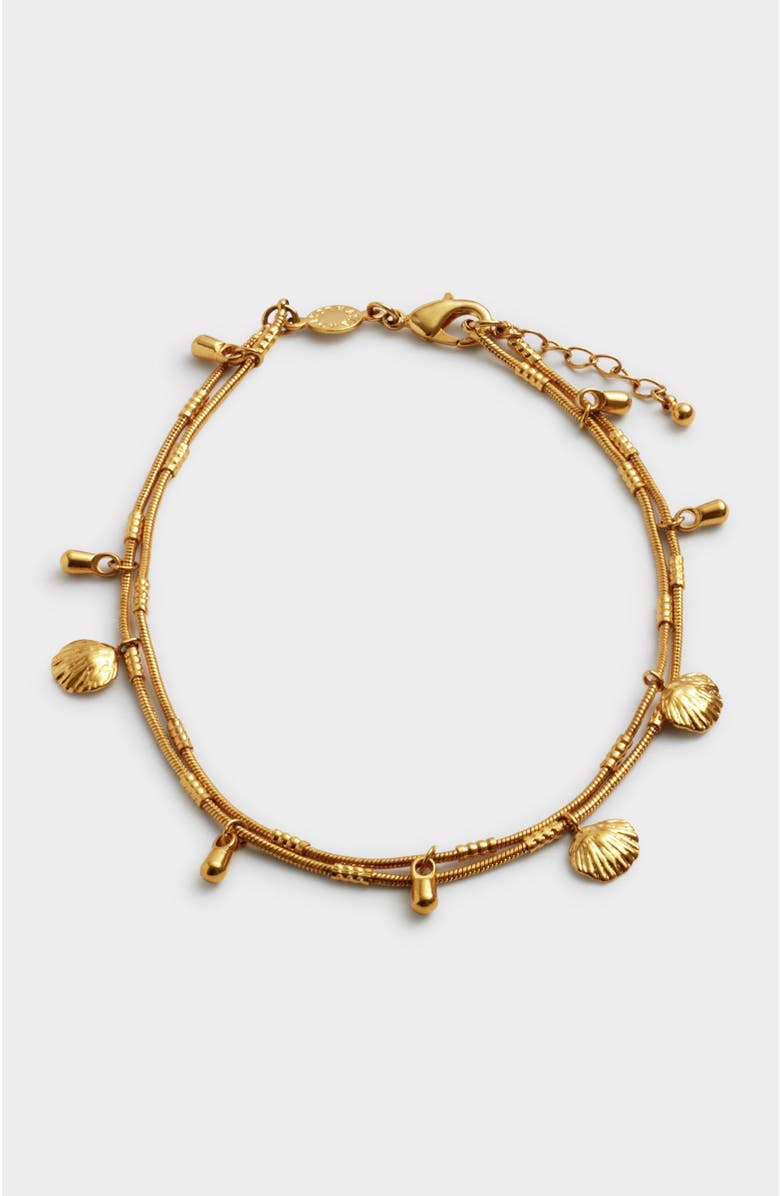Katie Loxton Cochellia Anklet, Main, color, Gold Coated