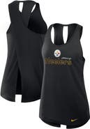 Nike Women's Nike Black Pittsburgh Steelers Plus Size Performance Tank Top