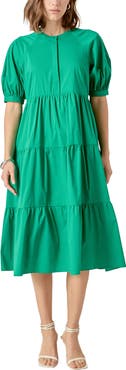 English Factory Puff Sleeve Dress