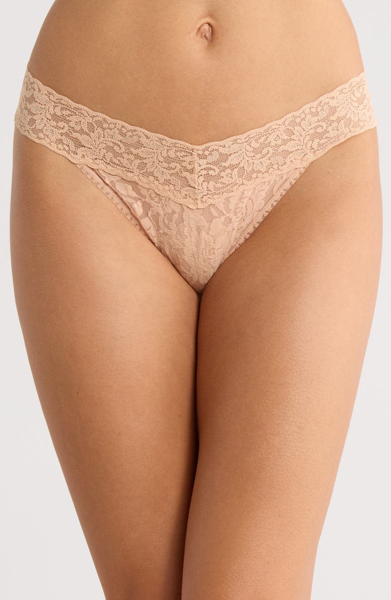 Hanky Panky Signature Lace Bikini, Main, color, Honey