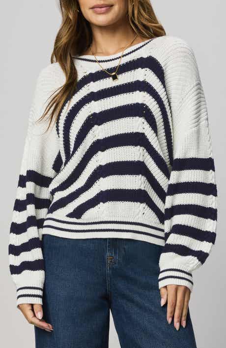 Vienna Chevron Cotton Sweater