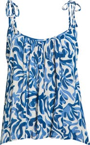 Elan Tie Strap Flowy Cover-Up Top
