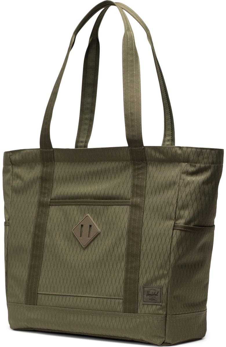 Herschel Supply Co. Heritage Tote, Alternate, color, Ivy Green Diamond