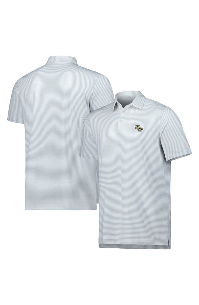 vineyard vines Men's Vineyard Vines Gray UCF Knights Bradley Stripe Sankaty Polo, Alternate, color,