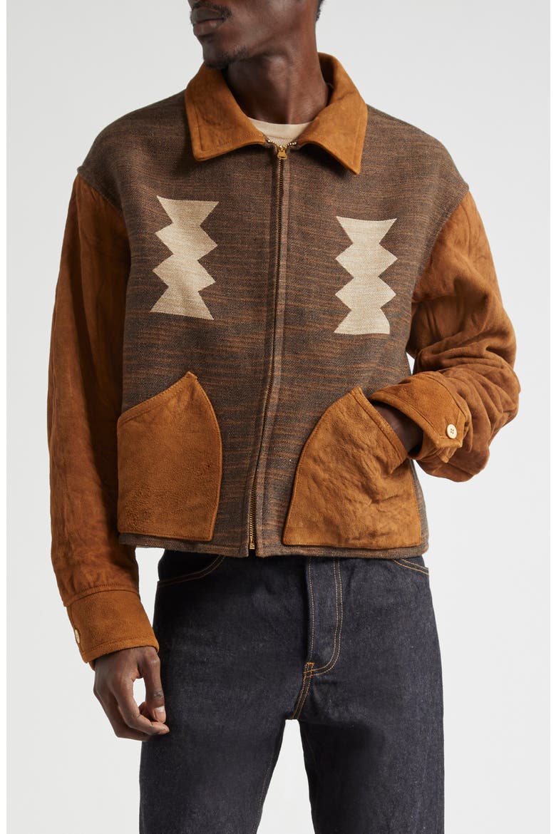 VISVIM Stanza Mixed Media Jacket (Men) | Nordstrom