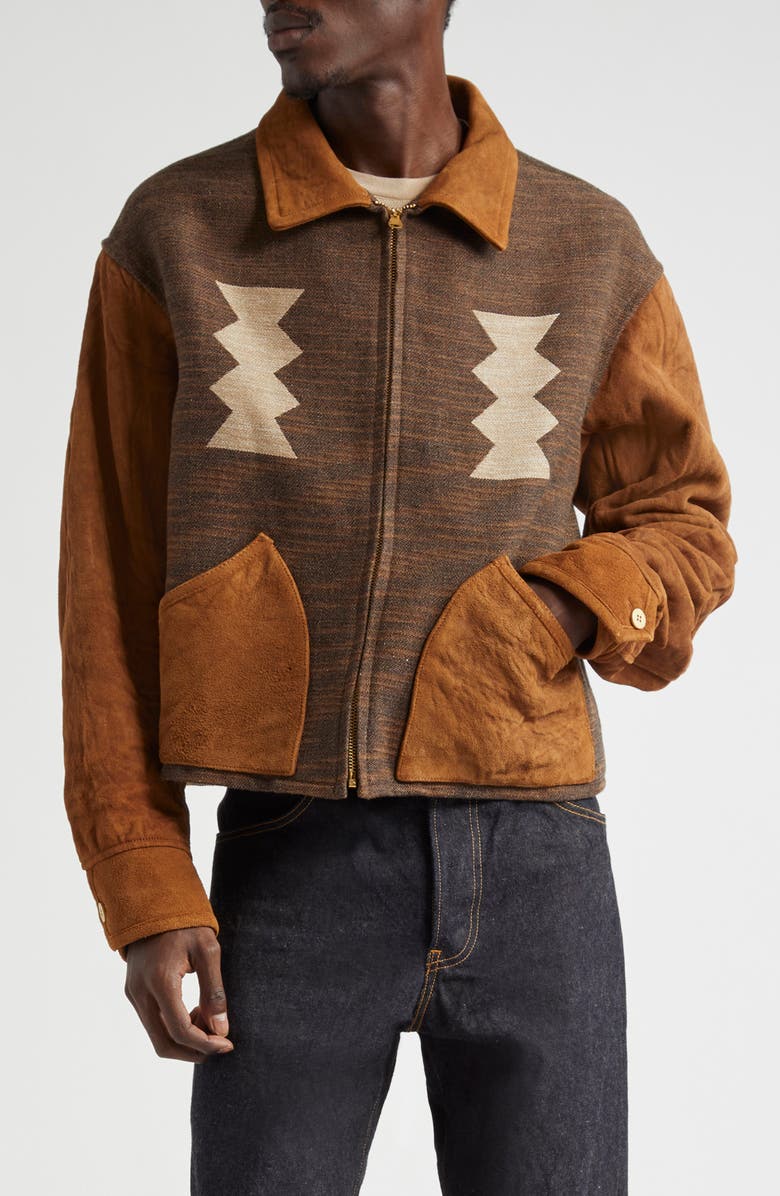 VISVIM Stanza Mixed Media Jacket, Main, color,