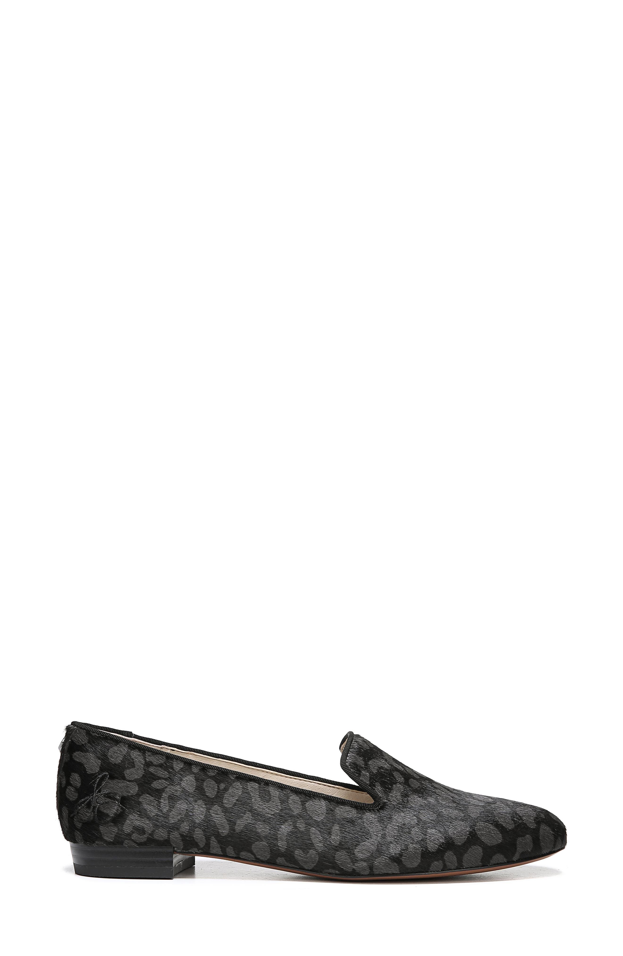 Jordy Flat, Alternate, color, BLACK/ GREY CHEETAH BRAHMA