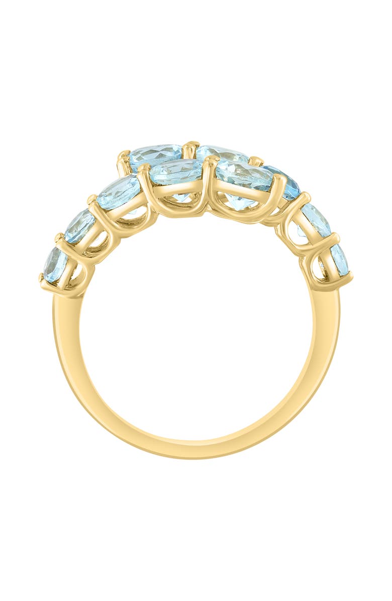 EFFY 14K Gold Aquamarine Bypass Ring, Alternate, color,