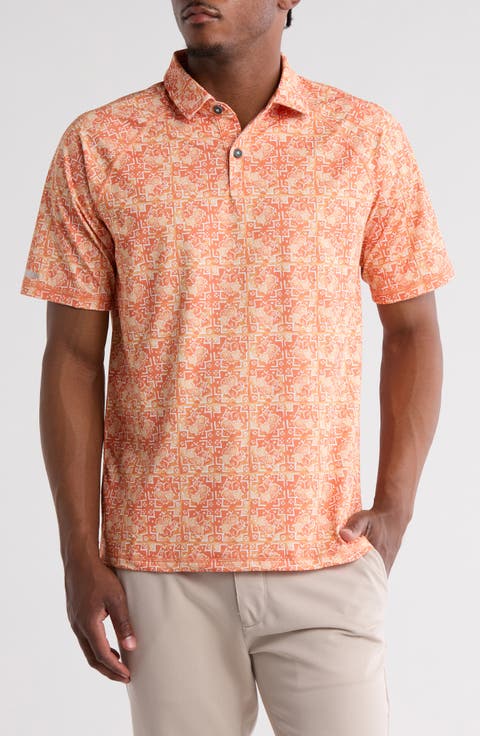 Hibiscus Tiles Polo