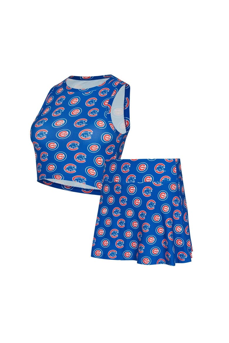 Women's Concepts Sport  Royal Chicago Cubs Knit Tank Top & Skort Set, Main, color, Royal