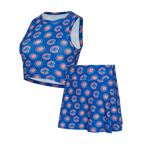 Women's Concepts Sport  Royal Chicago Cubs Knit Tank Top & Skort Set