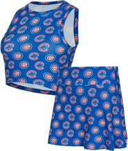 CONCEPTS SPORT Women's Concepts Sport Royal Chicago Cubs Knit Tank Top & Skort Set