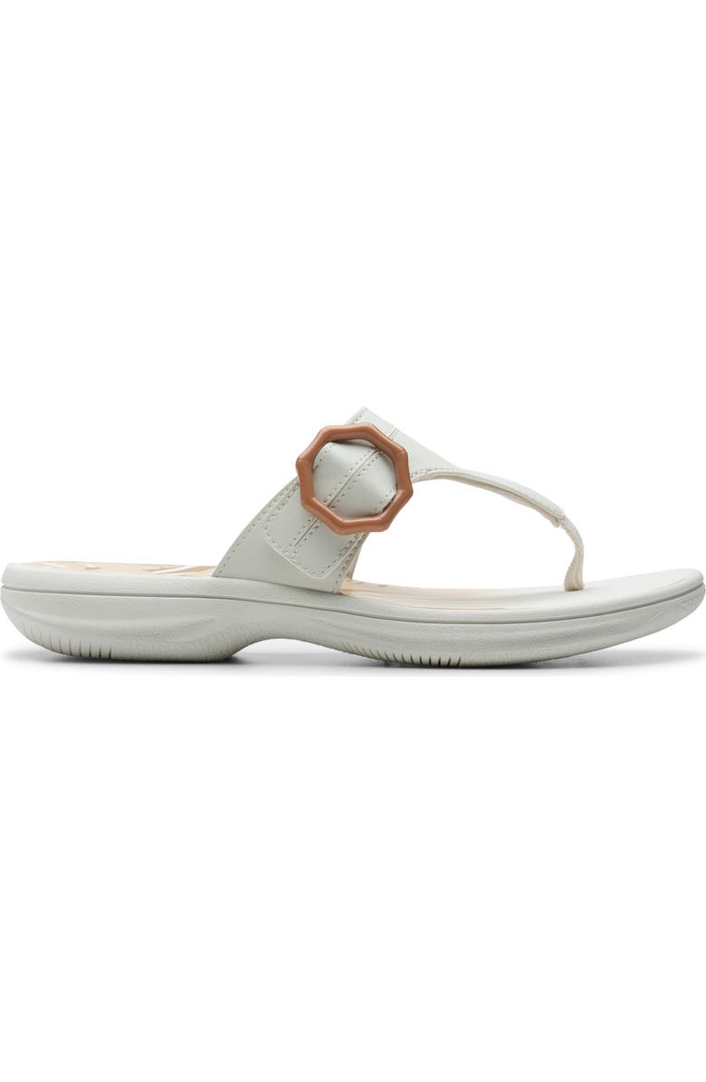 Clarks<sup>®</sup> Breeze Cove Flip Flop, Alternate, color, Off White