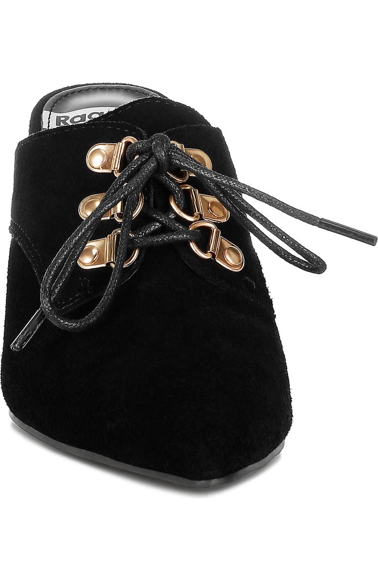 Rag & Co Miladi Stiletto Mule, Alternate, color, Black