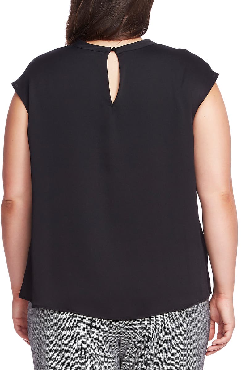 Vince Camuto Cap Sleeve Satin Top, Alternate, color, 